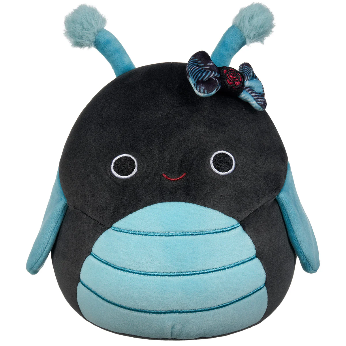 14-Inch Celie the Teal and Black Grasshopper with Bow