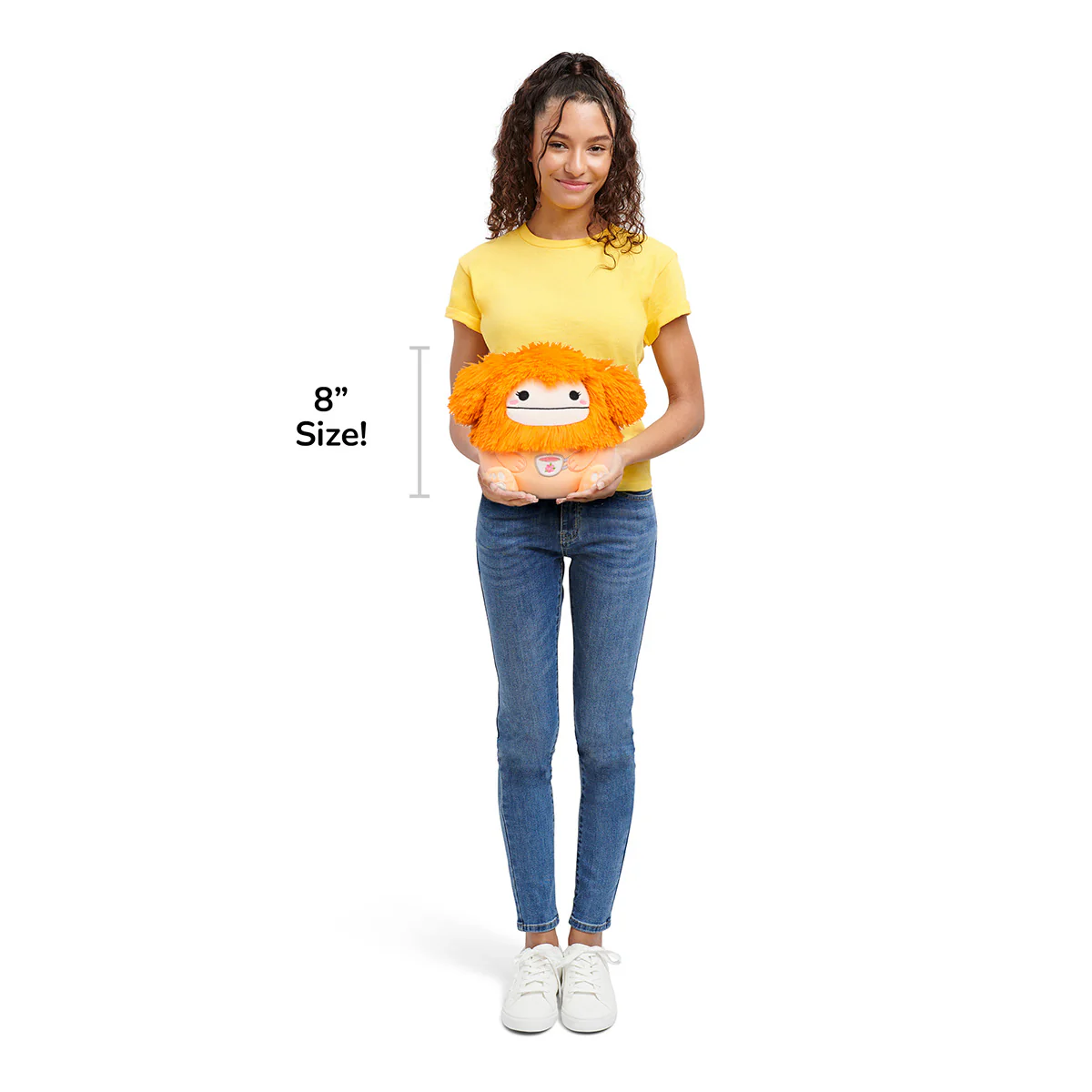 8-Inch Shasta the Peach Bigfoot Holding Teacup - Image 7