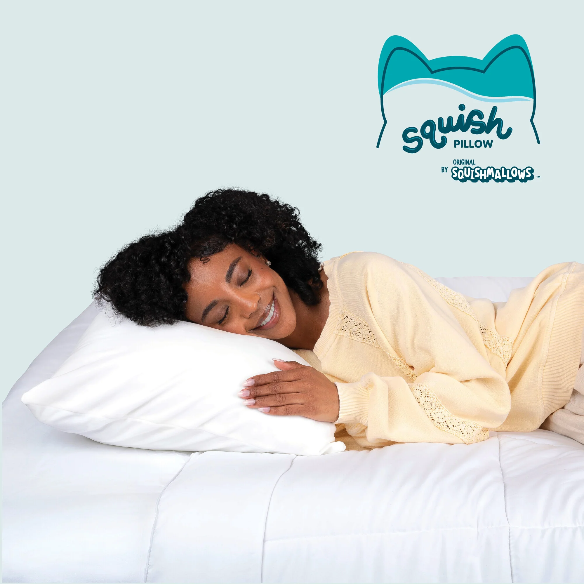 SquishPillow Bed Pillow and Pillowcase 2-Pack - Image 3